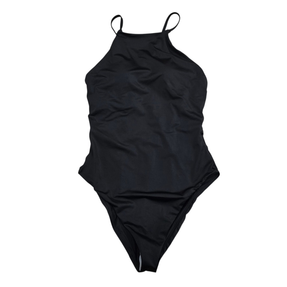 Andie The Asbury One Piece Women's Medium Black High Neck Adjustable Straps NWT
